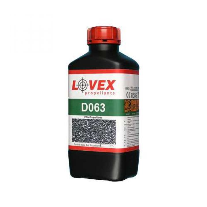 Порох охотничий Lovex D063 (0,5 кг), пуля FMJ - 8,0 г, калибры: 7.62 x 39, .222 Rem, .223 Rem