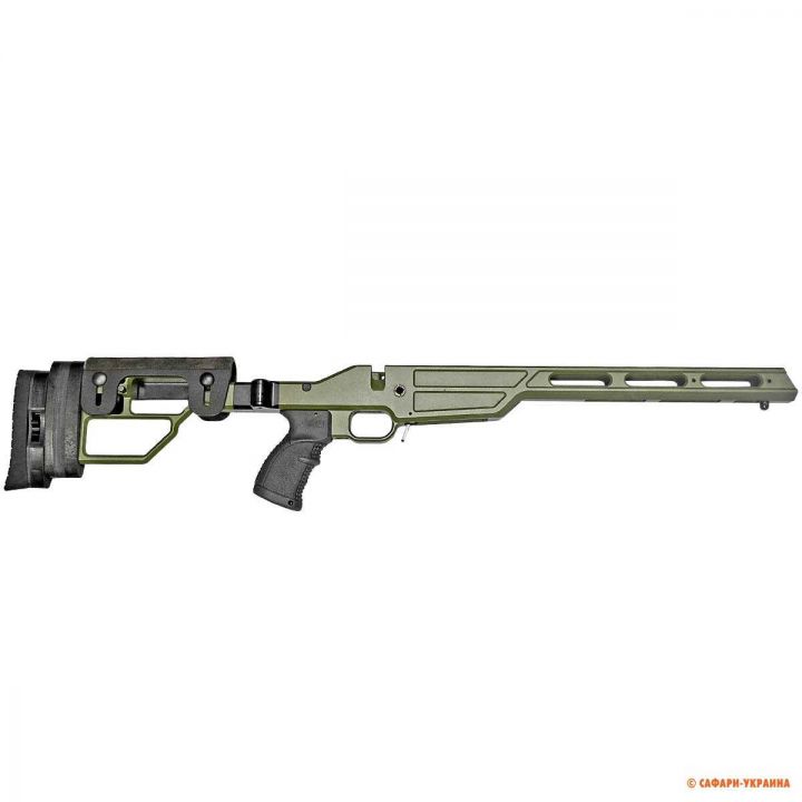 Ложа для зброї Lufa для Howa, Weatherby Vanguard, матеріал: алюмінієвий сплав 7075, колір зелений 