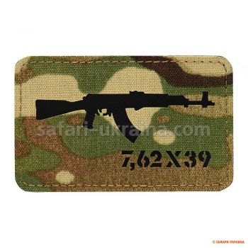 M-Tac нашивка AKM 7,62х39 Laser Cut Multicam/Black