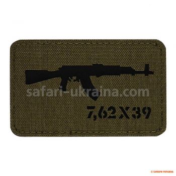 M-Tac нашивка AKM 7,62х39 Laser Cut Ranger Green/Black