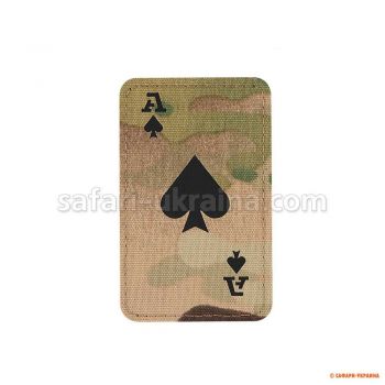 M-Tac нашивка Ace of Spades Laser Cut Multicam/Black