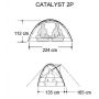 Палатка туристическая 2-х местная  Marmot Catalyst 2P, арт. MRT 27910.6653
