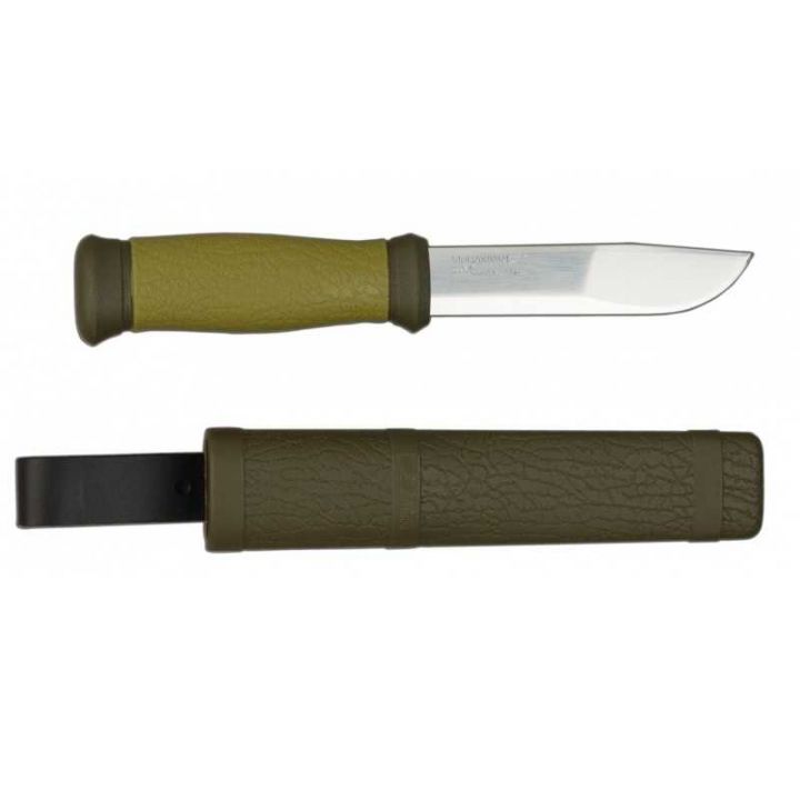 Ніж рибацький Morakniv 2000 Outdoor Green, довжина клинка 109 мм 