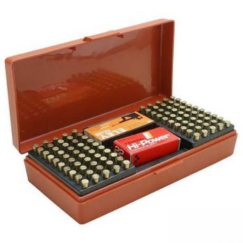 Коробка для патронів MTM, на 250 шт кал. 22 LR; на 200 - 22 WMR і на 150 - 17 HMR