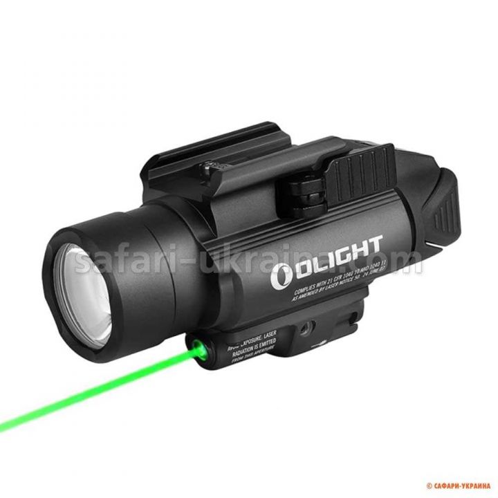 Фонарь подствольный с ЛЦУ Olight Baldr Pro Black, база крепления Weaver/Picatinny