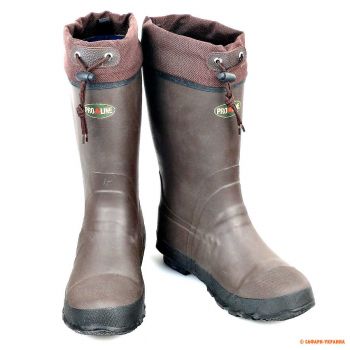 Сапоги для охоты и рыбалки резиновые Proline Rubber Pac Boot, высота 41 см, коричневые