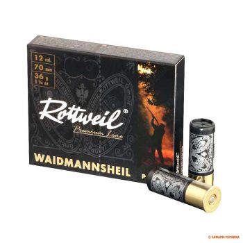 Патрон Rottweil Waidmannsheil Plastik, кал.12/70, дробь № 7 (2,5 мм), навеска 36 г