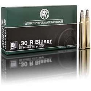 Патрон RWS, кал.30 R Blaser, тип пули: TUG (UNI), вес: 11,7 g/180 grs