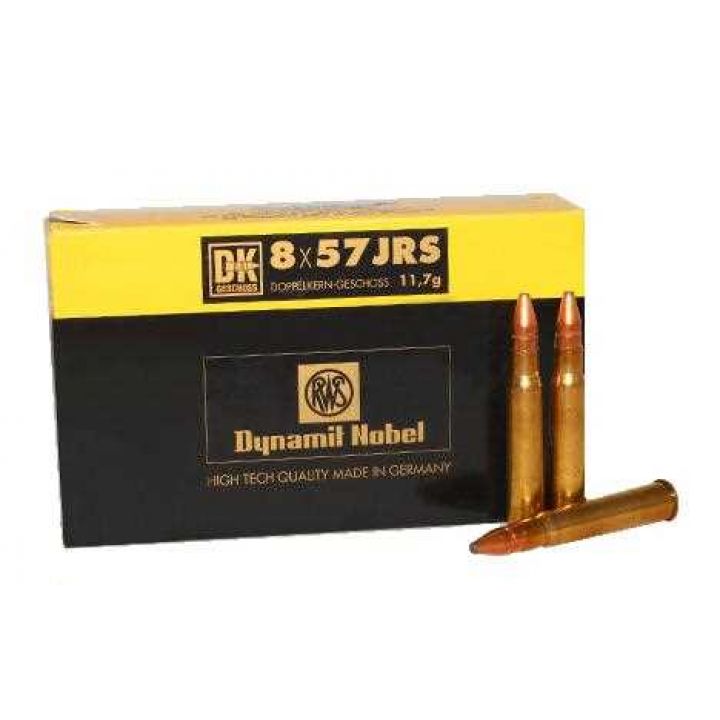 Патрон RWS, кал.8x57 JRS, тип пули: DK-Geschoss, вес: 11,7 g/180 grs