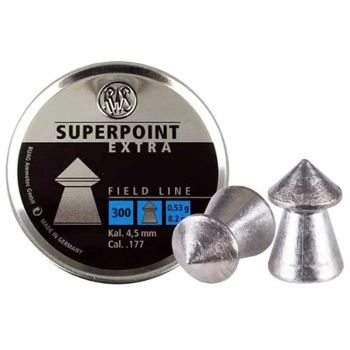 Пневматические пули RWS Superpoint Extra, кал.4,5 мм, 0.53g, 500шт