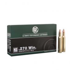 Патрон RWS, кал.270 Win, тип кулі KS-Geschoss, вага: 9,7 g/150 grs