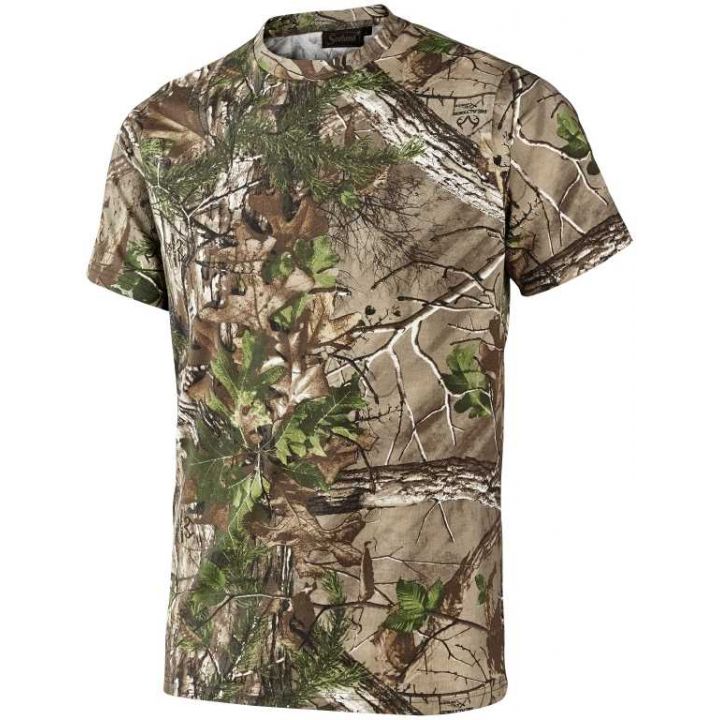 Мисливська футболка Seeland Cam S / S t-shirt, 100% бавовна, колір: realtree xtra green 