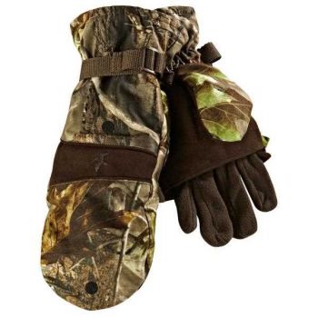 Флисовые зимние перчатки митенки Seeland Out There Mittens, цвет Realtree