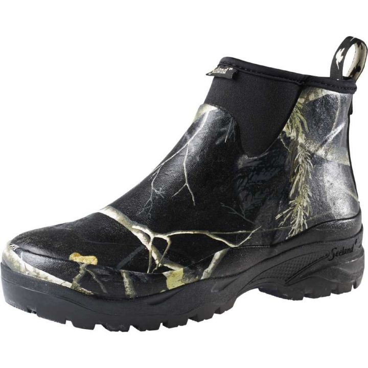 Резиновые полусапожки женские Seeland Rainy Lady, высота 16,5 см, цвет Realtree® AP Black