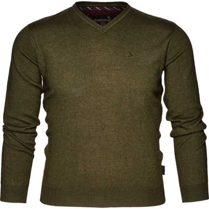 Шерстяний мисливський пуловер Seeland Compton Pullover, колір Pine Green 