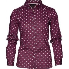 Хлопковая рубашка женская Seeland Erin Lady shirt, цвет Chocolate Tile