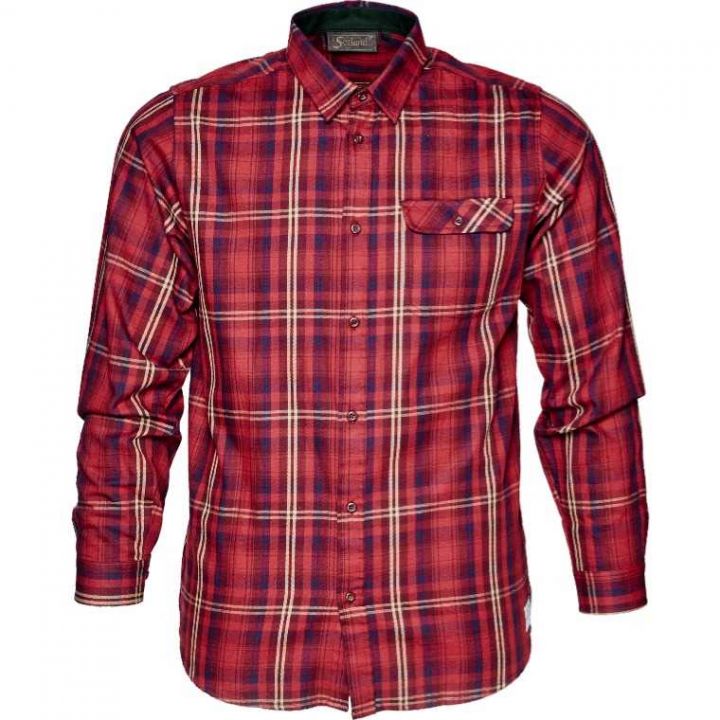 Сорочка мисливська в клітинку Seeland Gibson shirt, колір Russet Brown 