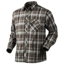 Сорочка чоловіча в клітинку Seeland Vick shirt Faun, колір: Faun brown