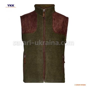 Флісовий мисливський жилет Seeland William II fleece waistcoat, колір Pine green