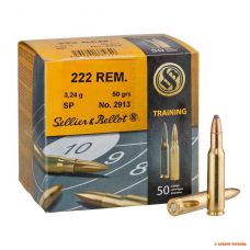 Патрон Sellier & Bellot кал.222 Rem, куля SP, маса 3,24 г/ 50 гр