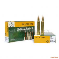 Патрон Sellier & Bellot кал.5,6х50 R Mag, куля SP, маса 3,24 г/ 50 гр