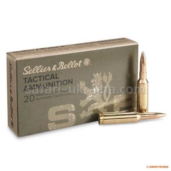 Патрон нарезной Sellier & Bellot, кал.6.5 Creedmoor, тип пули: FMJ-BT, вес: 9,1 g/140 grs