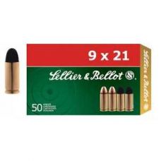 Патрон мисливський Sellier & Bellot SP, кал. 9 мм (9x21). 8,0 g/124 grs