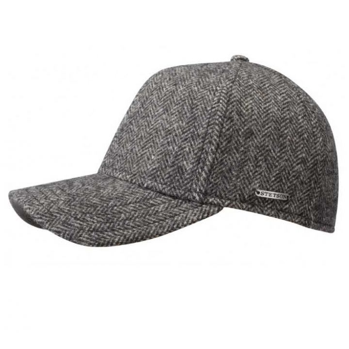 Кепка шерстяная мужская Stetson Baseball Cap Woolrich Herringbone, 7720502-333