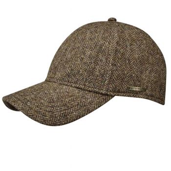 Кепка шерстяная мужская Stetson Baseball Cap Woolrich Herringbone, 7720502-365