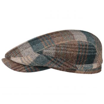 Мужская шерстяная кепи Stetson Driver Cap Woolrich Check, 6380304-264