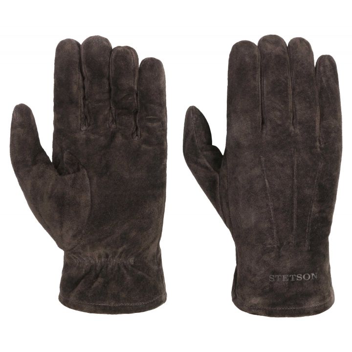 Перчатки кожаные замшевые Stetson Gloves PigSkin, 9497104-62