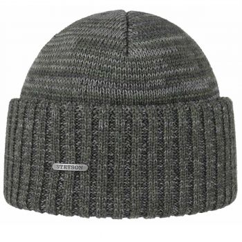 Шерстяная шапка мужская Stetson Beanie Virgin Wool Melange, 8519303-3