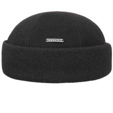 Черная мужская шапка Stetson Docker Cotton Knit, 8811101-1