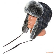 Чоловіча шапка вушанка Stetson Stevens, натуральне хутро кролика