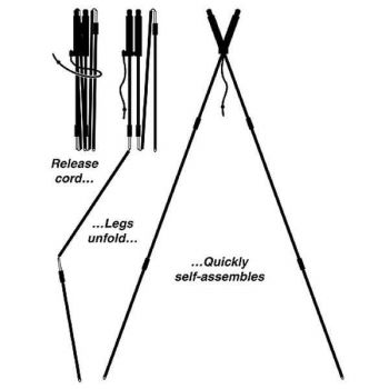 Бипод для оружия Stoney point Steady Stix II, длина от 36 до 99 см, цвет сamo