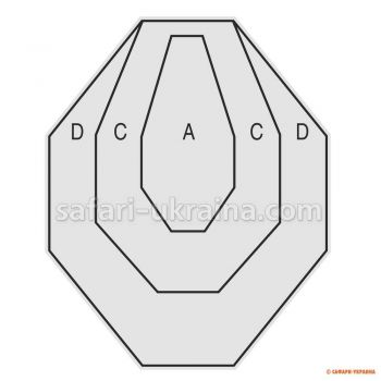 Мішень IPSC/МКПС класична, розмір 47х57 см