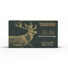 Патрон нарізний Тахо, кал.30-06 Sprg, тип кулі: Interlock RN, вага: 14,3 g / 220 grs