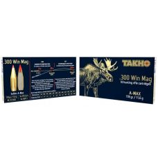 Патрон нарізний Тахо, кал.300 Win Mag, тип кулі: A-MAX, вага: 11,6 g / 178 grs