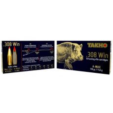 Патрон нарізний Тахо, кал.308 Win, тип кулі: A-MAX, вага: 11,6 g / 178 grs