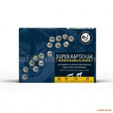 Патрон Тахо Картеч Super (7,2 мм), кал.16/70, маса 33 г (без контейнера)