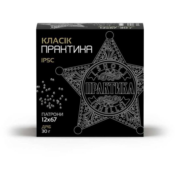 Безконтейнерний патрон Тахо Практика Классик, кал.12/67, дріб №4 (3,25 мм), 30 г 