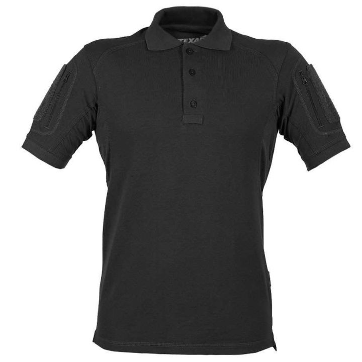 Футболка з коротким рукавом Texar Polo shirt Elite Pro колір: Black 