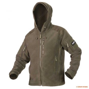 Тактическая флисовая куртка с капюшоном Texar Fleece Jacket Husky, цвет olive