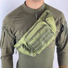 Сумка поясна, олива
