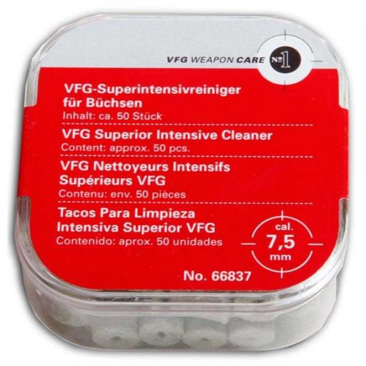 Патчи для чистки оружия VFG Super Intensive Pellets, кал. 7,5 мм, 50 штук