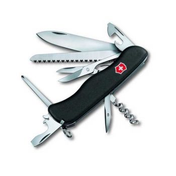 Нож мультитул Victorinox Outrider Vx09023.3, 14 предметов, длина 111мм, черный