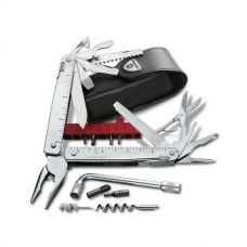 Мультитул в шкіряному чохлі Victorinox Swisstool Vx30338.L, 38 предметів, довжина 115мм