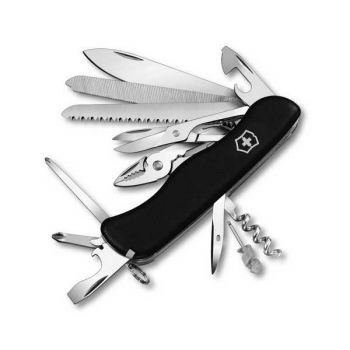 Нож мультитул Victorinox Workchamp Vx09064.3, 21 предмет, длина 111мм, черный