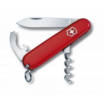 Нож мультитул Victorinox Waiter Vx03303, 9 предметов, длина 84мм, красный