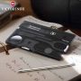 Нож кредитка Victorinox Swisscard Vx07333.T3, 13 предметов, полупрозрачный черный